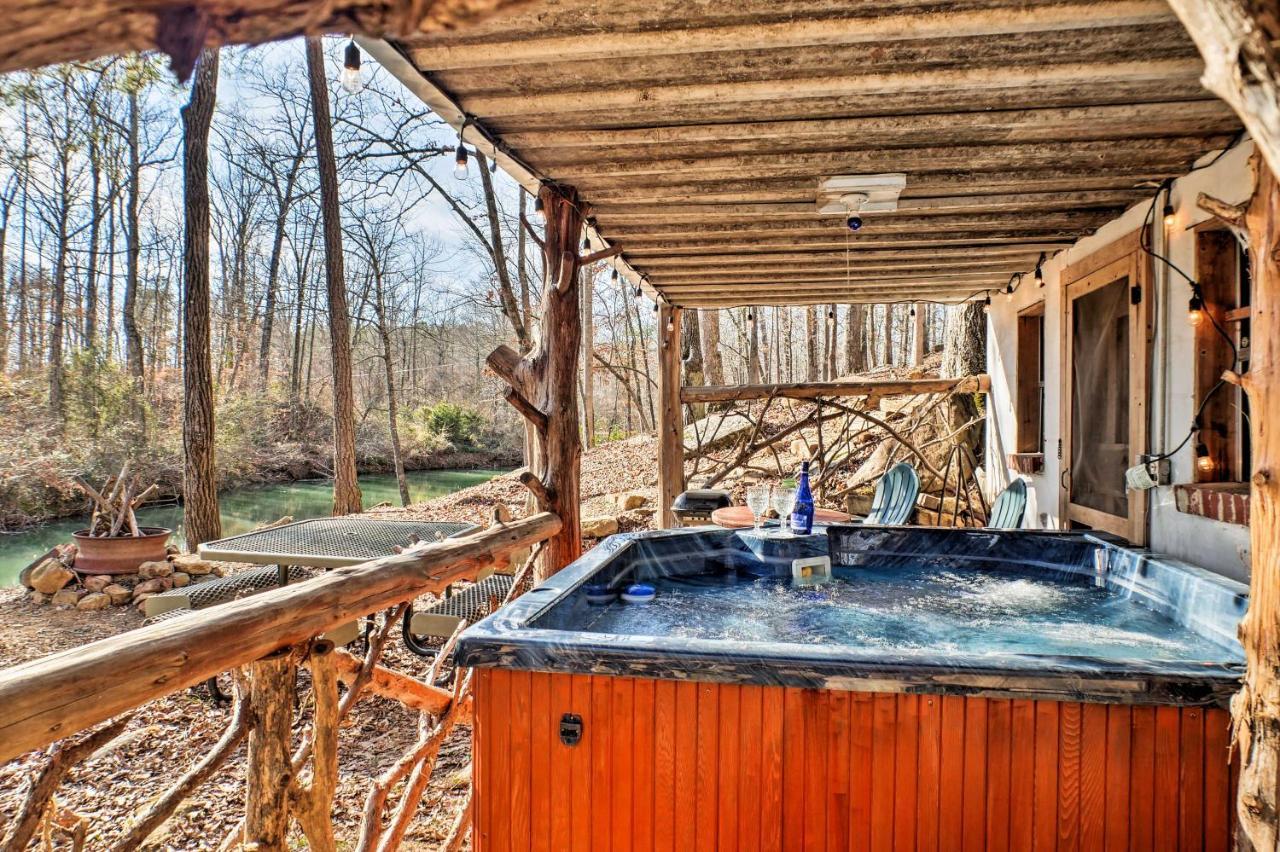 The Treehouse Cabin Creekside Home With Hot Tub! Summerville Exterior foto